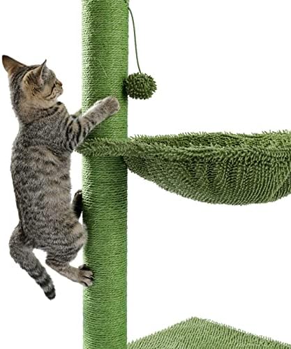 חתול עץ יציב מודרני חתול עץ מפנק מוטות עץ חתול עץ חתול צעצועי מודרני חתול מגדל חתולים קטן חתול מגדל עבור מקורה פעילות מרגיע