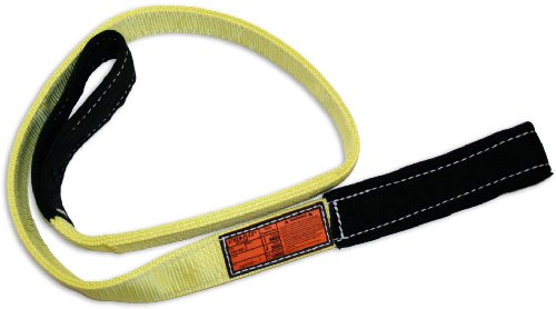 Stren Flex EET2-903CE-20 סוג 4 ניילון כבד ניילון מעוות עיניים ועין עיניים עם עיניים עטופות, 2 רובדי, 8900 פאונד יכולת עומס אנכית, 20 'אורך x 3 רוחב, צהוב