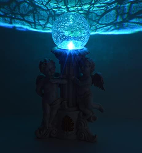 אור ביתי שמש גן פסלים ופסלים מלאכים צלמית קישוט חיצוני דקור אורות 12 אינץ
