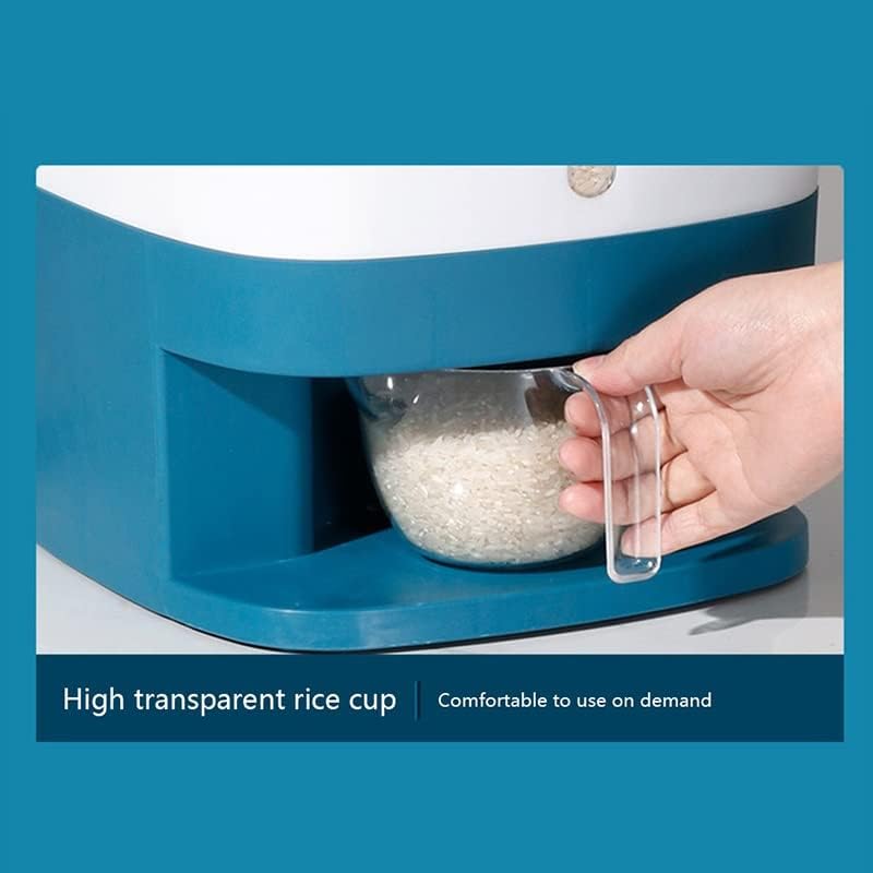 גרט 10 ק ג אורז אחסון מיכל מטבח ארגונית אחסון אורז מתקן אטום תבואה מתקן עם מכסה מדידה