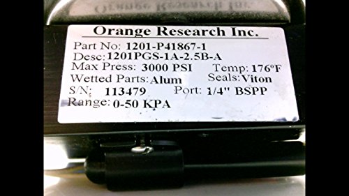 Orange Research Inc. 1201-P41867-1 מד מדידה, מקס העיתונות: 3000psi 1201-p41867-1