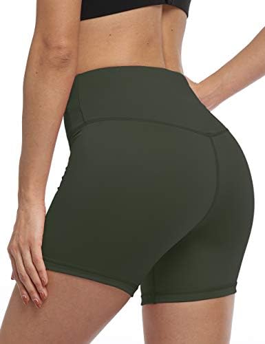 XXXAXXXX מכנסיים קצרים לנשים אימון מותניים גבוהים המפעילים מכנסיים קצרים של בטן יוגה אתלטית