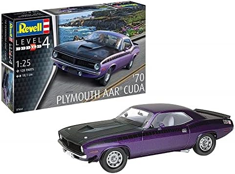 Revell 07664: 25 1970 ערכת דגם הפלסטיק Aar 'Cuda' 1/25