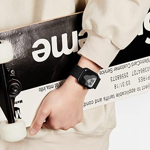 רצועות לולאת סולו קלועות תואמות להקת Apple Watch 38 ממ 40 ממ 41 ממ 42 ממ 44 ממ 45 ממ 49 ממ לגברים נשים, רצועת אלסטיות של פס ספורט נמתח לסדרה Uwatch Ultra SE 8 7 6 5 4 3 2 1