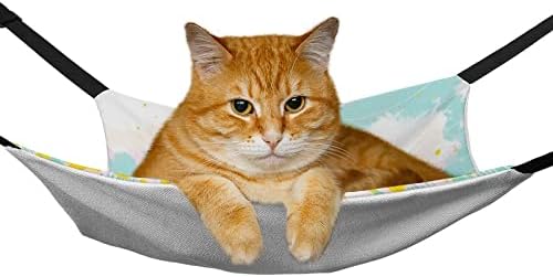 ערסל לחיות מחמד קריקטורה ילדה חתול שינה מיטה עם רצועות מתכווננות מתכת ווים 16.9 איקס13