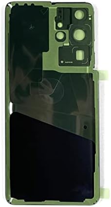 ליקסיונגבאו גלקסי ס21 החלפת זכוכית אחורית במיוחד לסמסונג גלקסי ס21 אולטרה 5 גרם ס-ג998 כל הספקים כיסוי זכוכית אחורי עם עדשת זכוכית מצלמה והתקנת קלטות מראש + כלי