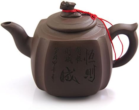 סינית נדירה ייקסינג חרס סגול חרס זישה דרקון סיר תה קומקום 350 מל FM03