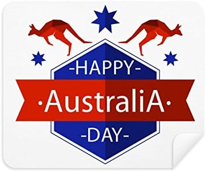 שמח אוסטרליה יום יען וכוכב איור ניקוי בד מסך מנקה 2 יחידות זמש בד
