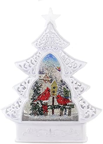 עץ חג המולד הרומי קרדינל סצנה מודפסת לובש כיפת מערבולת