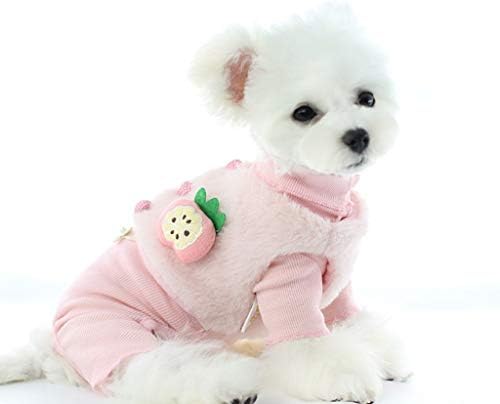 סתיו כלב פיג ' מה רך פירות סגנון סרבל לכלבים אפוד להסרה טדי פודל בגדים עבור חיות מחמד