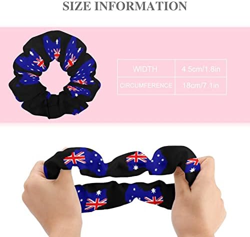 אוסטרליה דגל מפת נשים של שיער אלסטי קשרי אופנה שיער להקת קוקו מחזיק קל משקל שיער אבזרים