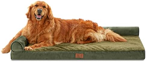 מיטת כלבים עצלנית שופעת לכלבים גדולים במיוחד, מיטות כלבים בצורת קצף זיכרון עם כיסוי רחיץ נשלף, מיטת כלבים גדולה אורטופדית, מיטה לחיות מחמד עמידה למים עם רוכסן