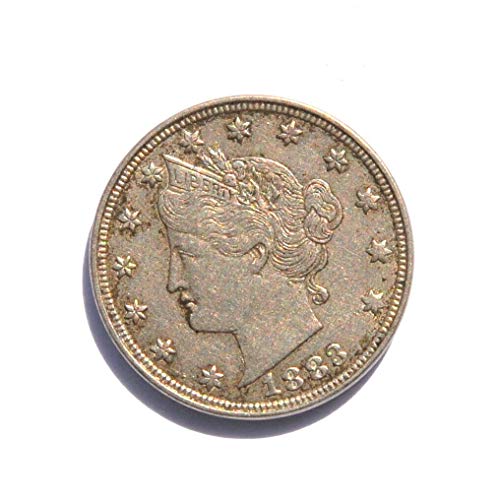 1883 ארצות הברית Liberty v Nickel ללא סנט 5 סנט מטבע טוב מאוד