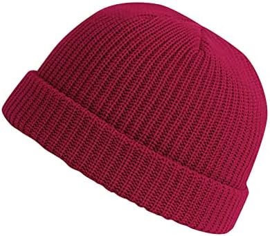 נשים חורף סרוג כפת כובע יוניסקס אופנה חם חורף מזדמן סרוג כובע מוצק צבע כובע נהג משאית קשה להתאים כובע