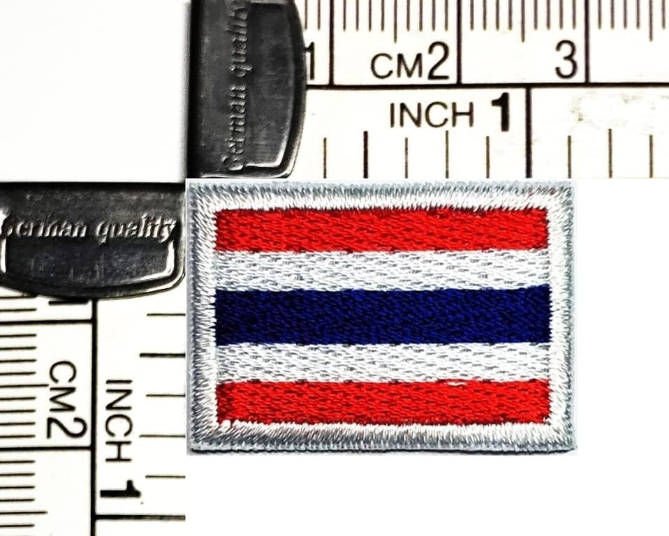 קליינפלוס 0. 6 על 1.1 אינץ'. מיני המדינה תאילנד דגל תיקון לאומי דגל תיקוני עבור עשה זאת בעצמך תלבושות סמל אחיד טקטי צבאי רקום אפליקצית תג
