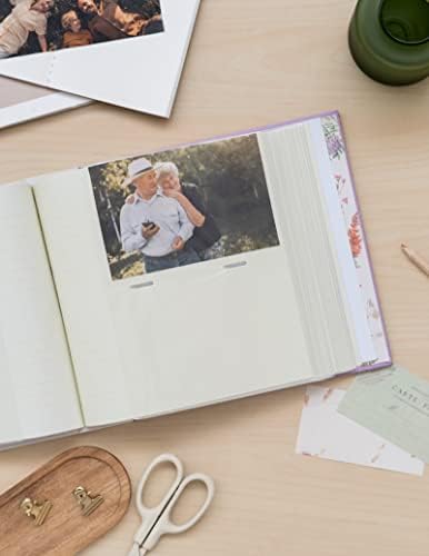 אלבום תמונות פרחי בר בוטני -פרחי - אלבום תמונות 6x4 / 10x15 סמ - אלבום תמונות משפחתי 200 כיסים - מתנות לחברים - ספרי צילום לזיכרונות - אלבום צילום החלקה פנימה