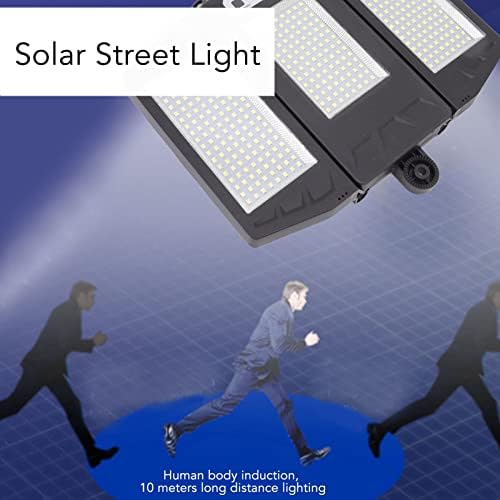 LED אור רחוב סולארי, חיישן תנועה מנורת קיר רחוב IP65 חוסך אנרגיה אטום למים 32.8ft טווח 3000LM לחצר לדרך