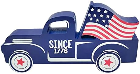 מפואר קישוט אמריקאי עצמאות יום דקורטיבי אספקת חג בית שולחן העבודה קישוטי עץ צעצוע רכב מותאם אישית פסל