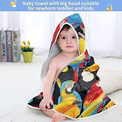 Vvfelixl מגבת עם מגבות עם ברדס תינוקות טוקנים סופגים מגבות לתינוקות כותנה מגבת רחצה רכה לתינוק, פעוט 35x35in