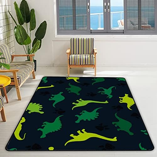 זוחל שטיח מקורה משחק מחצלת דינוזאורים לסלון חדר שינה משתלת חינוכית חינוך שטיח שטיח 63x48 אינץ 'צבעוני