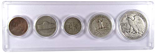 1946 שנה סט 5 מטבעות ב- AG אודות סט מתנה אספני טוב או טוב יותר
