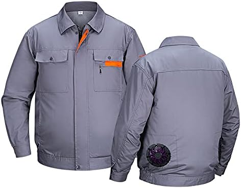 מעיל קירור Cyzpf מעיל אוויר לביש שרוול ארוך מגניב לגברים הגנה על שמש עובדים דיג פעילויות חיצוניות