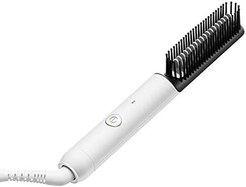 מחליק שיער LXXSH מברשת מסרק חשמלי אנטי-סקאלד חימום מהיר מתולתל ושיער ישר