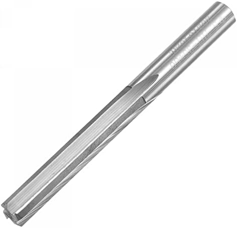 uxcell Chusing Reamer, 5.7 ממ C3/K10 Tungsten Carbide H7 דיוק מכונה מכונת מכונה 4 חלילים ישרים חותך טחון