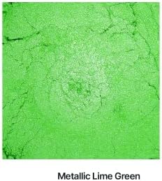 HEMWAY MICA פיגמנט אבקת צבע סבון קוסמטי אמבט פצצה צלליות ציפורניים נוצץ עין צלליות פצצות פצצות יסוד פנינה תחמוצת ברזל - ירוק סיד מטאלי - 50 גרם / 1.75oz