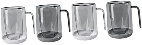 Zerodeko 4 PCS כוס שטיפת פה כוסות שתייה פלסטיק כוסות פלסטיק כוסות שטיפה צלולות כוסות מים כוסות נסיעה כוס נסיעה כוס אחסון אמבטיה כוס כוסות מברשת רב-תכליתית כוסות פשוטות