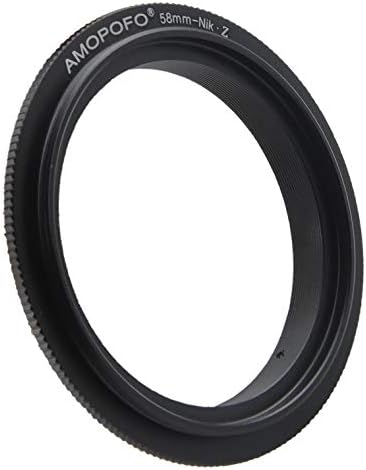 עדשת מאקרו 58 ממ טבעת הפוכה התואמת עבור Nikon Z Mount Z6, Z7 מצלמת מסגרת מלאה, עם עדשת חוט פילטר 58 ממ 55-300mmf/4.5-5.6gedvr.