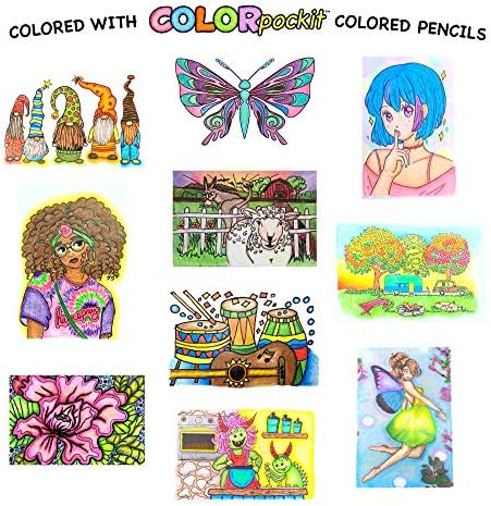 Colorpockit 12 פרמיום עפרונות צבעוניים דו צדדיים עם 24 צבעים!