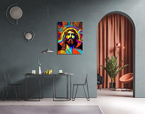 ישוע תמונה קנבס קיר אמנות מתנות נוצריות, ישוע פוסטר יצירות אמנות מודרניות דתיות ישו רוחני ממוסגר לחדר שינה סלון עיצוב קיר