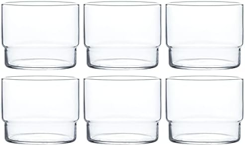 東洋 佐々 木 ガラス toyo sasaki Glass B-2128CS כוס משעשע, פינו, מדיח כלים בטוח, מיוצר ביפן, 9.5 פלורידה, סט של 6