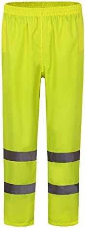 AYKRM 4 צבעים מכנסי גשם בטיחותיים משקפים מכנסי גשם אטומים למים