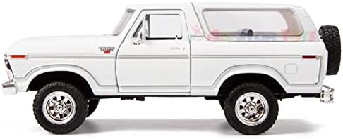 1978 Bronco 1:24 מכונית דגם Diecast רכב שטח לבן SUT SUT SUTURY MOTORMAX 79370