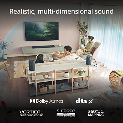 סוני 55 אינץ '4K Ultra HD TV סדרת X80K סדרת: LED Smart Google TV KD55x80K- 2022 דגם W/HT-S400 2.1CH Soundbar עם סאב וופר אלחוטי חזק, S-Force Pro Front Sound, ו- Dolby Digital