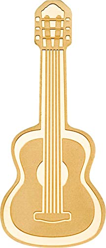 2023 דה זהב קטן זהב גיטרה גיטרה מיוחד מטבע זהב 1 $ פאלאו 0.5 גרם גימור עתיק