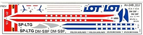 Antonov AN-24B פולנית/DDR Airlines 1/144 Amodel 1464-02