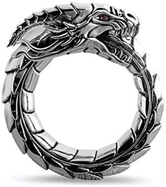 2023 טבעת טבעת רינלימונד חדשה טבעת צורה אגדית טבעת יהלום טבעת אור דרקון טבעת טבעת מתנה -Kle Diamond Big Nidhogg טבעת טבעת טבעות מוצקות לנשים