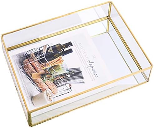 מראה מגש ANNCUS מראה מראה זהב מגש בושם צלחת איפור שולחן איפור שולחן חדר אמבטיה מוצרי גינה בית 2019 מכירת -