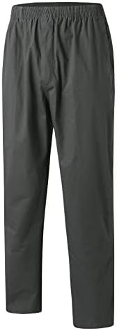 מכנסי מטען של Douhen גברים Mens Mens אופנה כותנה רופפת מזדמנת בתוספת מכנסי כיס גודל של מכנסיים מסתובבים בסך הכל