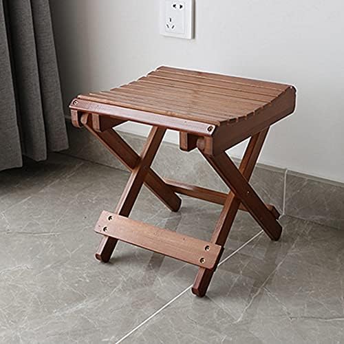 כיסא מקלחת, ספסל מושב מקלחת עץ רחצה עץ שרפרף נייד חיצוני ביתי כיסא בול