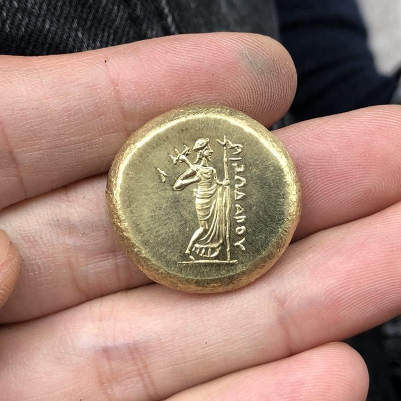 מטבעות יווניות פליז מכסף מלאכות עתיקות מצופות מטבעות זיכרון זרות לא סדירים סוג 104