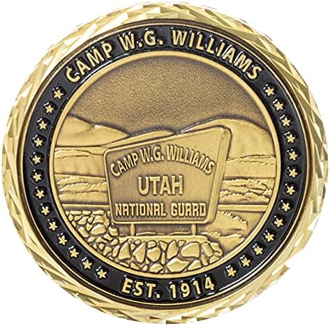 מחנה USANG וויליאמס יוטה יוטה אתגר מטבע ותיבת תצוגה קטיפה כחולה