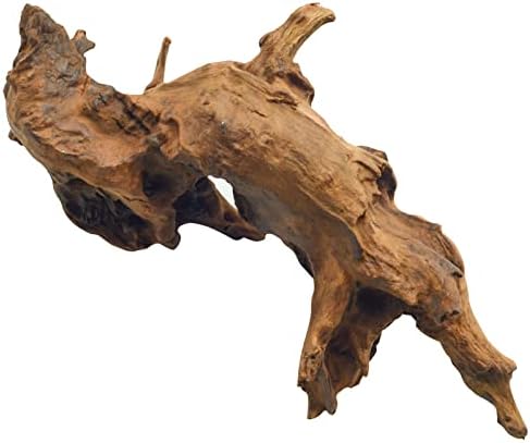 עץ סחף טבעי לקישוט אקווריום קישוט זוחלים, בית גידול דקור עץ לטאה מגוון חיות מחמד קטנות לשחק ולהסתיר 10-18 2 יחידות