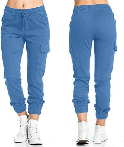 מכנסיים גותיים של Keusn לנשים מכנסי מטען מכנסי מצנח רחבים רחבים מכנסיים מרובים מכנסיים רופפים מכנסיים רחוב בגדי רחוב