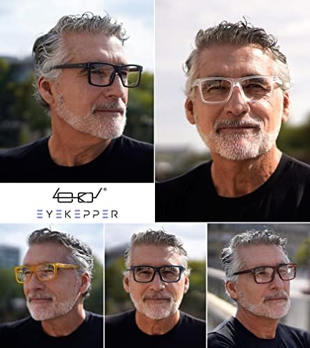Eyekepper 5 חבילות משקפי קריאה גדולים מרובעים קוראים מסגרות גדולות לגברים ונשים