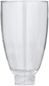 מנורת זכוכית שקופה 6 1/2 אינץ ' אהיל מנורה בסגנון קולוניאלי לפמוטים וגופי תאורה אחרים