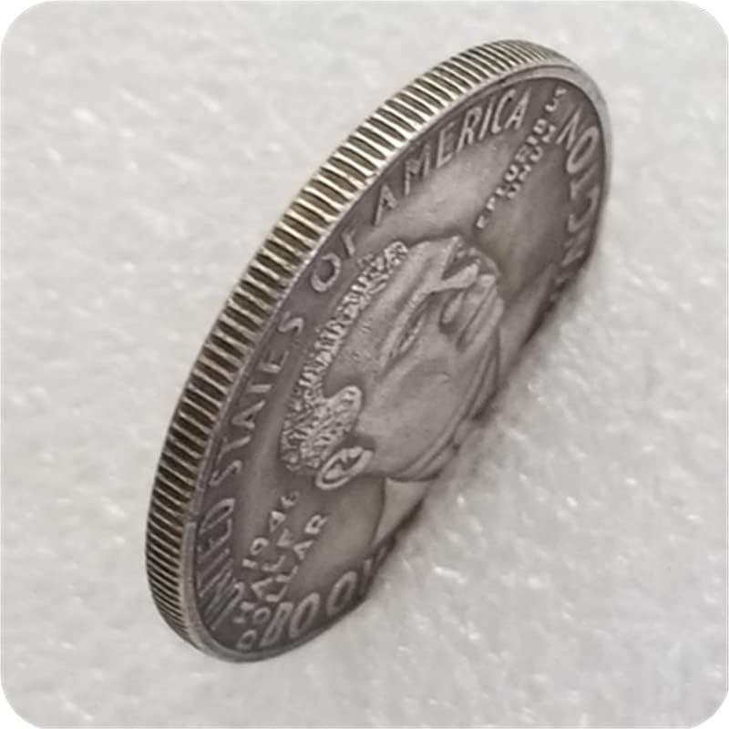 מלאכות עתיקות ארצות הברית 1946-P מטבעות זיכרון זרות אוסף דולר כסף